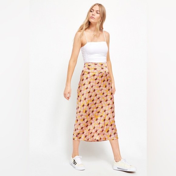 Free People Dresses & Skirts - Free People Normani Bias-Printed Skirt 10